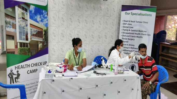 Health check-up camp at Panigraha community centre