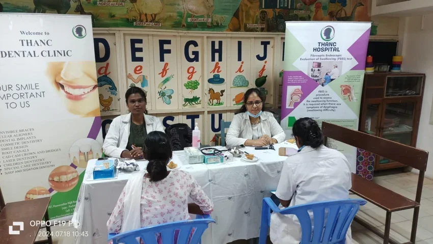 THANC dental screening at community event