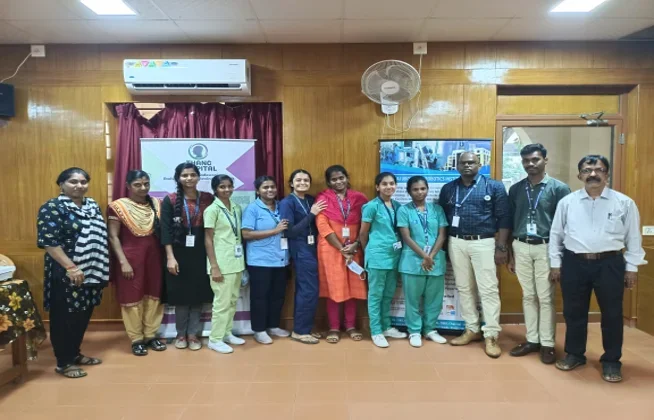 THANC Hospital medical team at a community health camp