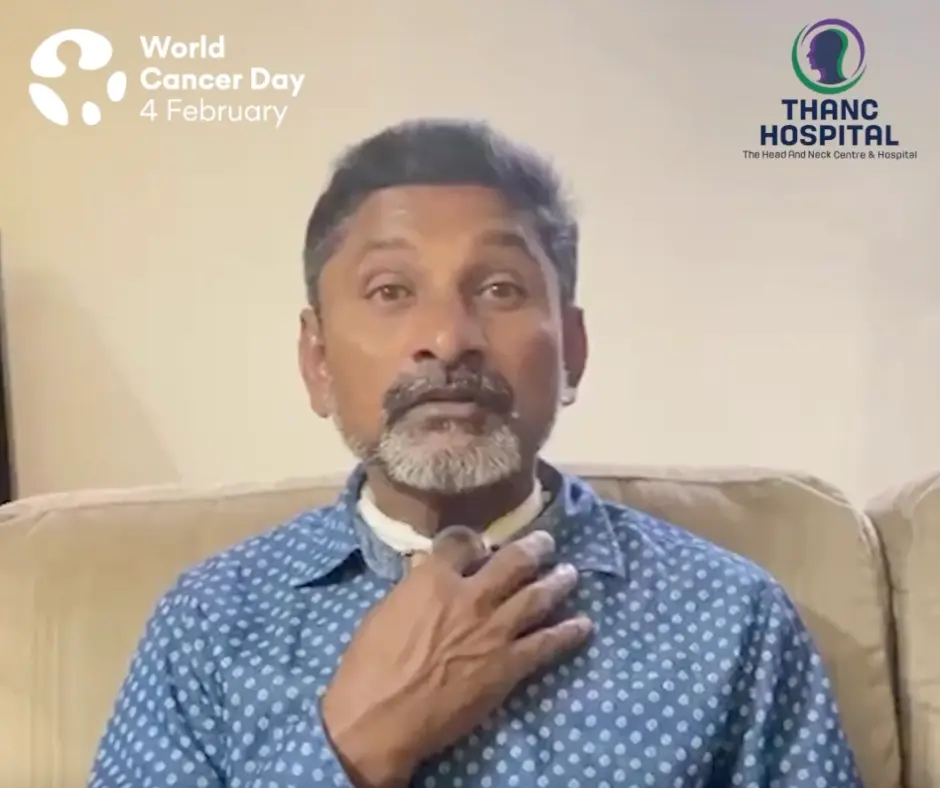 Mr. Balasamy — Vocal Cord Cancer Survivor